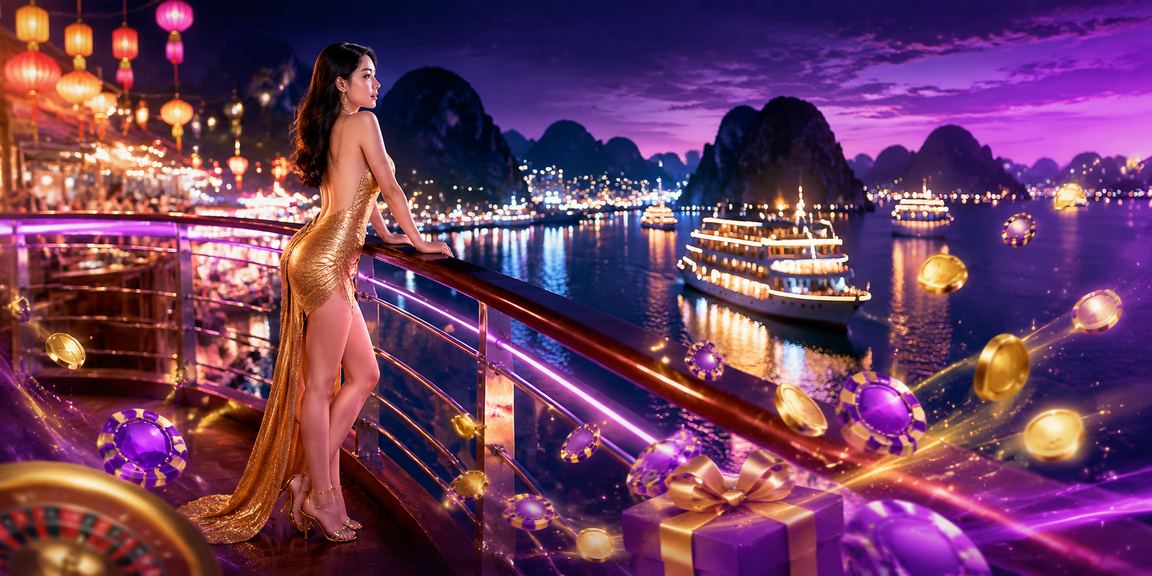 Người hâm mộ xem cược thể thao tại chợ đêm ven Vịnh Hạ Long về đêm